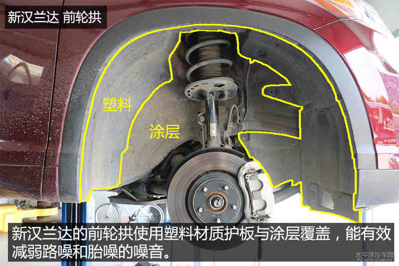 结构科学空间大 新汉兰达底盘实拍解析